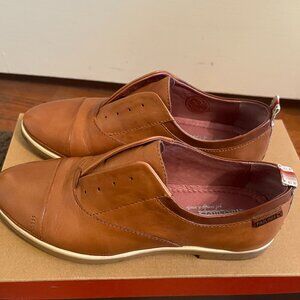 Pikolinos Pyrgos Laceless Oxford Brandy Leather Shoes